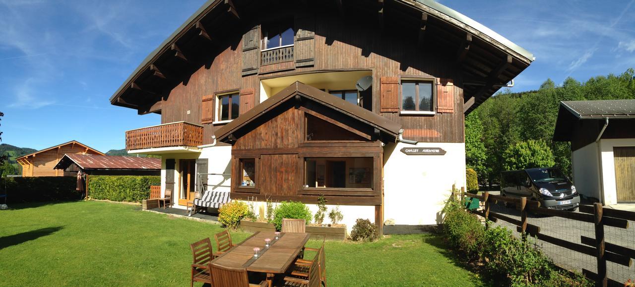 Chalet Aventure B&B เลส์เฌต์ ภายนอก รูปภาพ